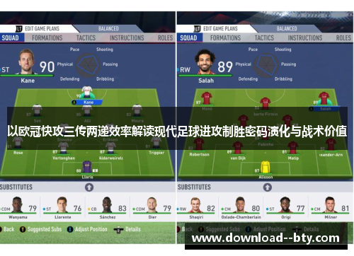以欧冠快攻三传两递效率解读现代足球进攻制胜密码演化与战术价值
